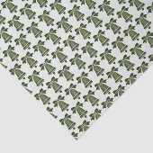 kerstcadeaupapier met groene kerstcadeaus tissuepapier (Detail)