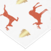 Kerstcadeaupapier met herten tafelkleed (Gekanteld)