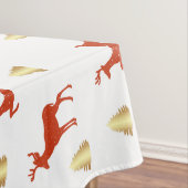 Kerstcadeaupapier met herten tafelkleed (Voorbeeld)
