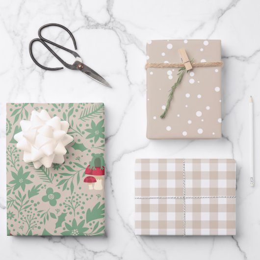 kerstcadeaupapier met kerstcadeau, opbergpapier inpakpapier vel (Voorkant)