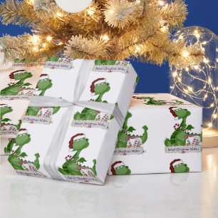 kerstcadeaupapier met kerstcadeaubon cadeaupapier