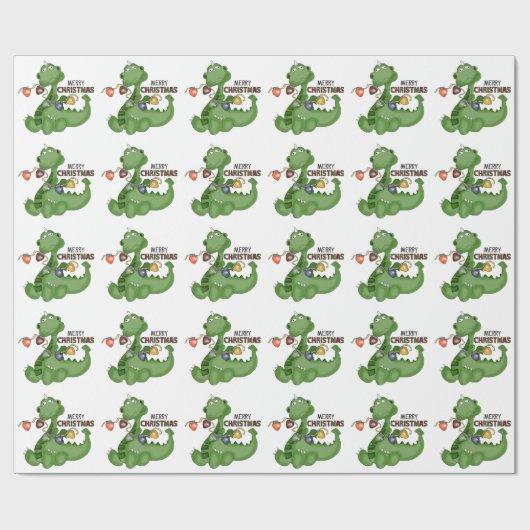 kerstcadeaupapier met kerstcadeaubon cadeaupapier (Vlak)