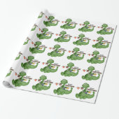 kerstcadeaupapier met kerstcadeaubon cadeaupapier (Uitgerold)