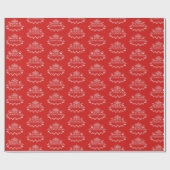 kerstcadeaupapier met kerstcadeautjes cadeaupapier (Vlak)