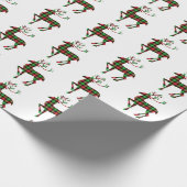 kerstcadeaupapier met kerstinslag cadeaupapier (Hoek)