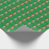 kerstcadeaupapier met kerstmuis cadeaupapier (Hoek)