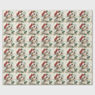 Kerstcadeaupapier met Morkie Cadeaupapier