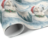 Kerstcadeaupapier met Pyreneese herder Cadeaupapier (Rol Hoek)