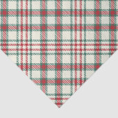  kerstcadeaupapier met rood groen geplakt tissuepapier (Detail)