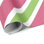 Kerstcadeaupapier met roze streep cadeaupapier (Rol Hoek)