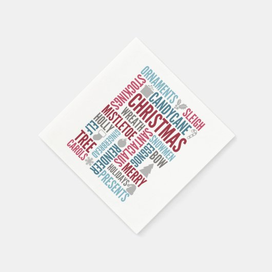kerstcadeaupapier Napkin Servet (Hoek)
