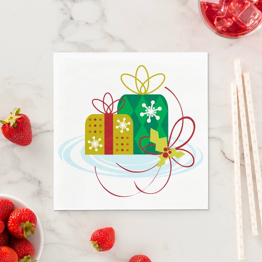 kerstcadeaupapier Napkins Servet