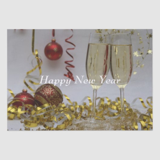 kerstcadeaupapier nieuwjaarsfeestdag tissuepapier (Voorkant)