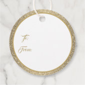 kerstcadeaupapier — Noordse gouden Labels (Achterkant)