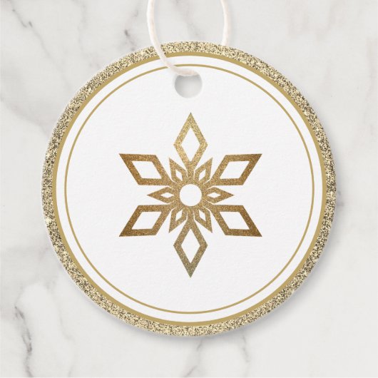 kerstcadeaupapier — Noordse gouden Labels (Voorkant)