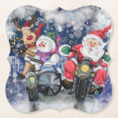 kerstcadeaupapier Onderzetter prettige kerstvriend (Voorkant)