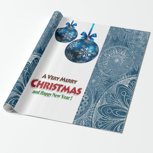 kerstcadeaupapier, pretkerst cadeaupapier (Uitgerold)