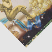 kerstcadeaupapier, pretkerst, engel tissuepapier (Detail)