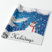 Kerstcadeaupapier Prettig Kerstfeest Cadeaupapier (Uitgerold)