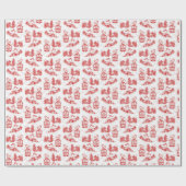 kerstcadeaupapier | Rood Cadeaupapier (Vlak)