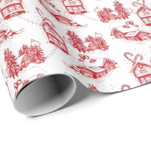 kerstcadeaupapier | Rood Cadeaupapier (Rol Hoek)