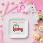 kerstcadeaupapier, rood, feestdag, Bord (Feest)