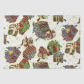 kerstcadeaupapier Sakkerpapier Vakantiepatroon Tissuepapier (Voorkant)