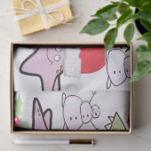 kerstcadeaupapier Shark Fish Snowman Tissuepapier (Geschenk)