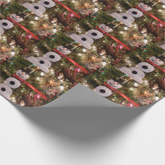 kerstcadeaupapier SneeuwMan Cadeaupapier (Hoek)