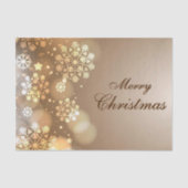 kerstcadeaupapier/snowflakes voor fijne kerst tissuepapier (Voorkant)