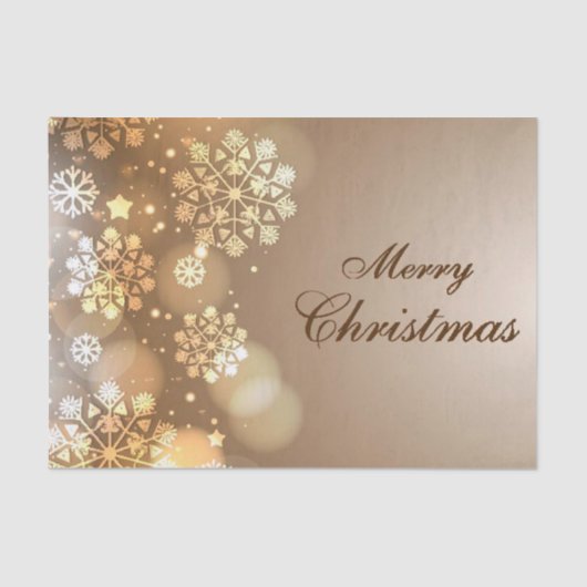 kerstcadeaupapier/snowflakes voor fijne kerst tissuepapier (Voorkant)