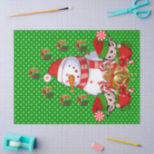 kerstcadeaupapier Snowman Elf Tissuepapier (Craft)