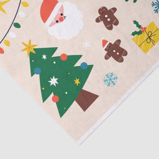 kerstcadeaupapier tissuepapier (Detail)