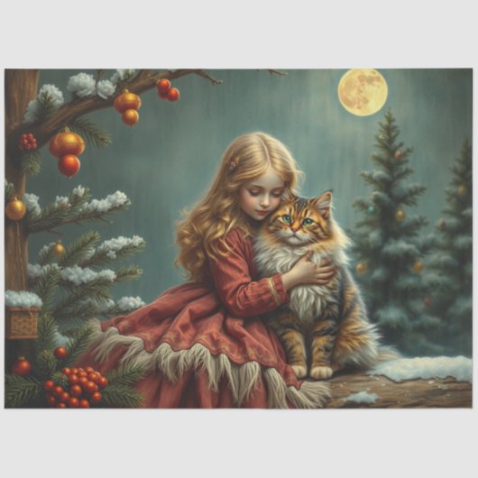 kerstcadeaupapier tissuepapier (Voorkant)