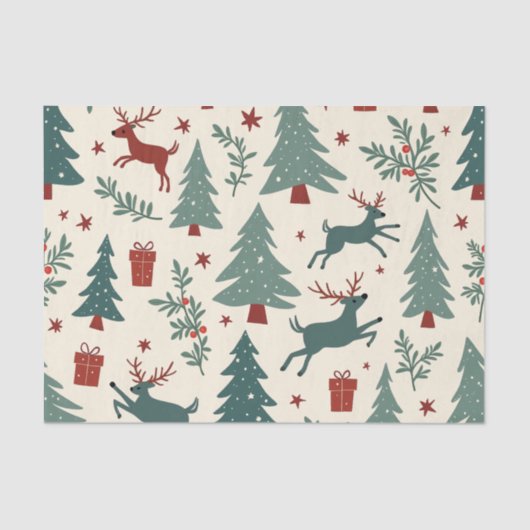 kerstcadeaupapier tissuepapier (Voorkant)