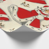Kerstcadeaupapier Vintage Cadeaupapier (Hoek)