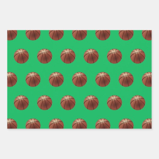 kerstcadeaupapier voor basketbal inpakpapier vel (Voorkant 2)