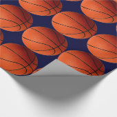kerstcadeaupapier voor Basketball Cadeaupapier (Hoek)