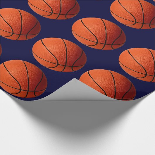kerstcadeaupapier voor Basketball Cadeaupapier (Hoek)
