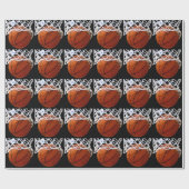 kerstcadeaupapier voor Basketball Cadeaupapier (Vlak)
