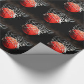 kerstcadeaupapier voor Basketball Cadeaupapier (Hoek)