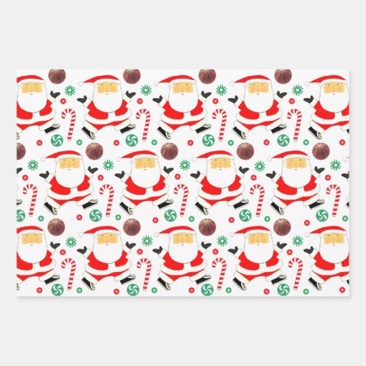 kerstcadeaupapier voor Basketball Inpakpapier Vel (Voorkant 3)