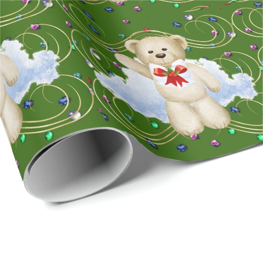 kerstcadeaupapier voor bear cadeaupapier (Rol Hoek)