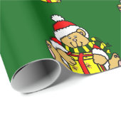 kerstcadeaupapier voor bear cadeaupapier (Rol Hoek)