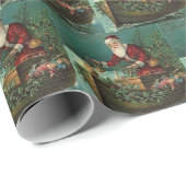 kerstcadeaupapier voor Cajun Santa kerstcadeau Cadeaupapier (Rol Hoek)