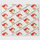  kerstcadeaupapier voor de kerstman cadeaupapier (Vlak)