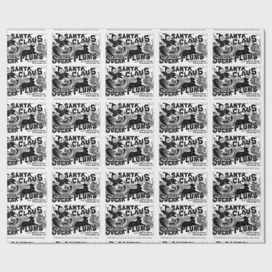 kerstcadeaupapier voor de kerstman cadeaupapier (Vlak)