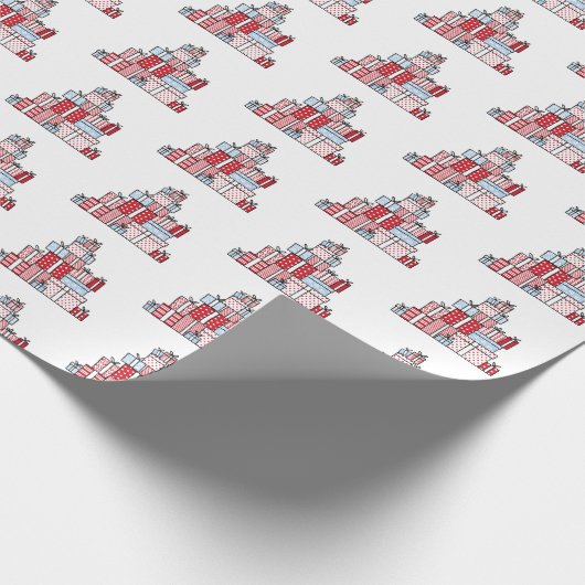 kerstcadeaupapier voor feestdagen cadeaupapier (Hoek)