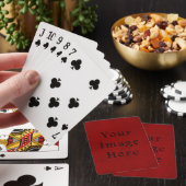 kerstcadeaupapier voor feestdagen pokerkaarten (Insitu)