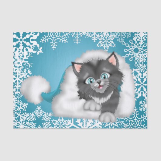 kerstcadeaupapier voor feestdagen tissuepapier (Voorkant)